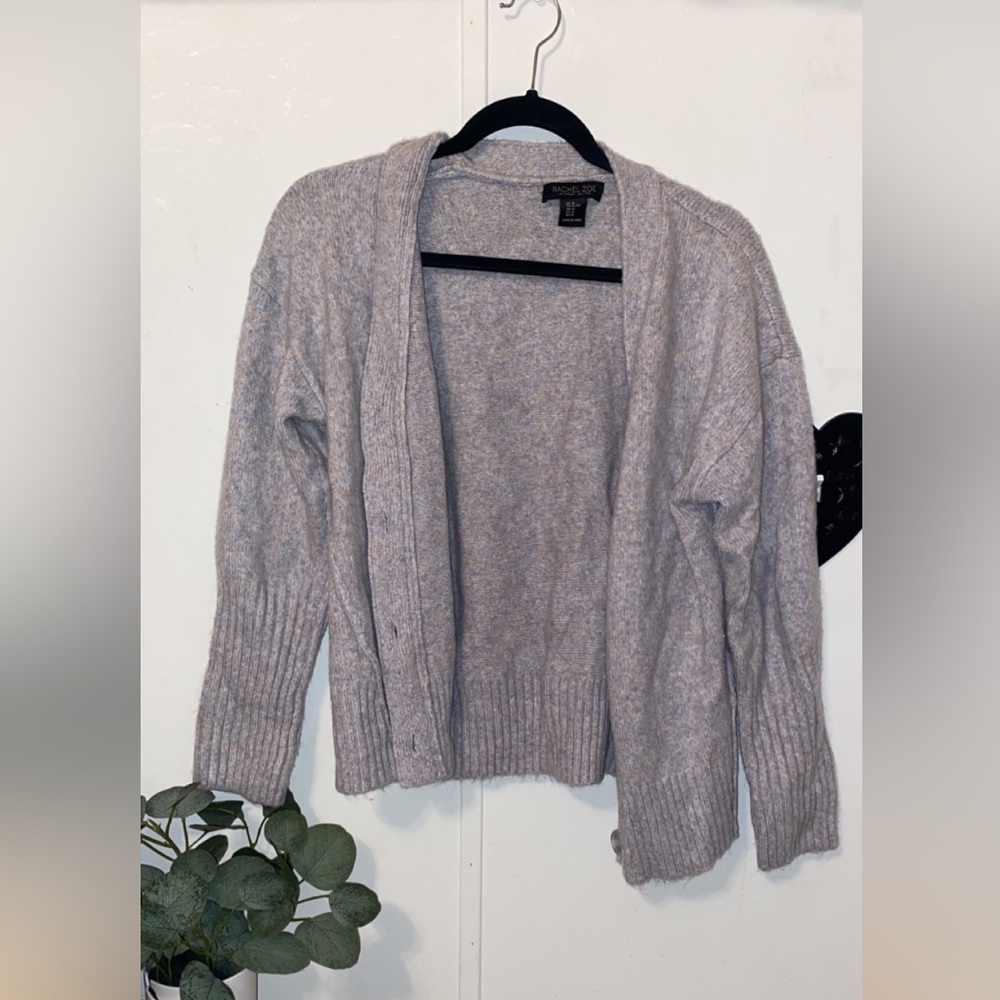 Rachel Zoe Large grey cardigan sweater